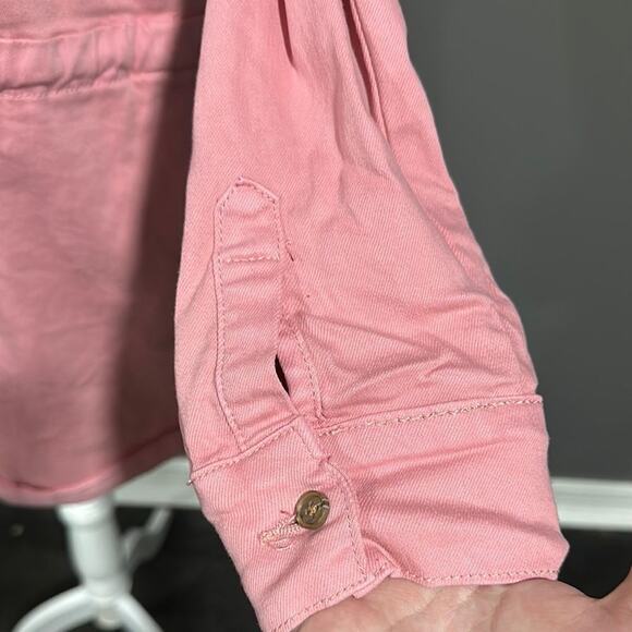 1. STATE Long Sleeve Tie Waist Romper Jumpsuit Blush Pink Casual S - Picture 7 of 7